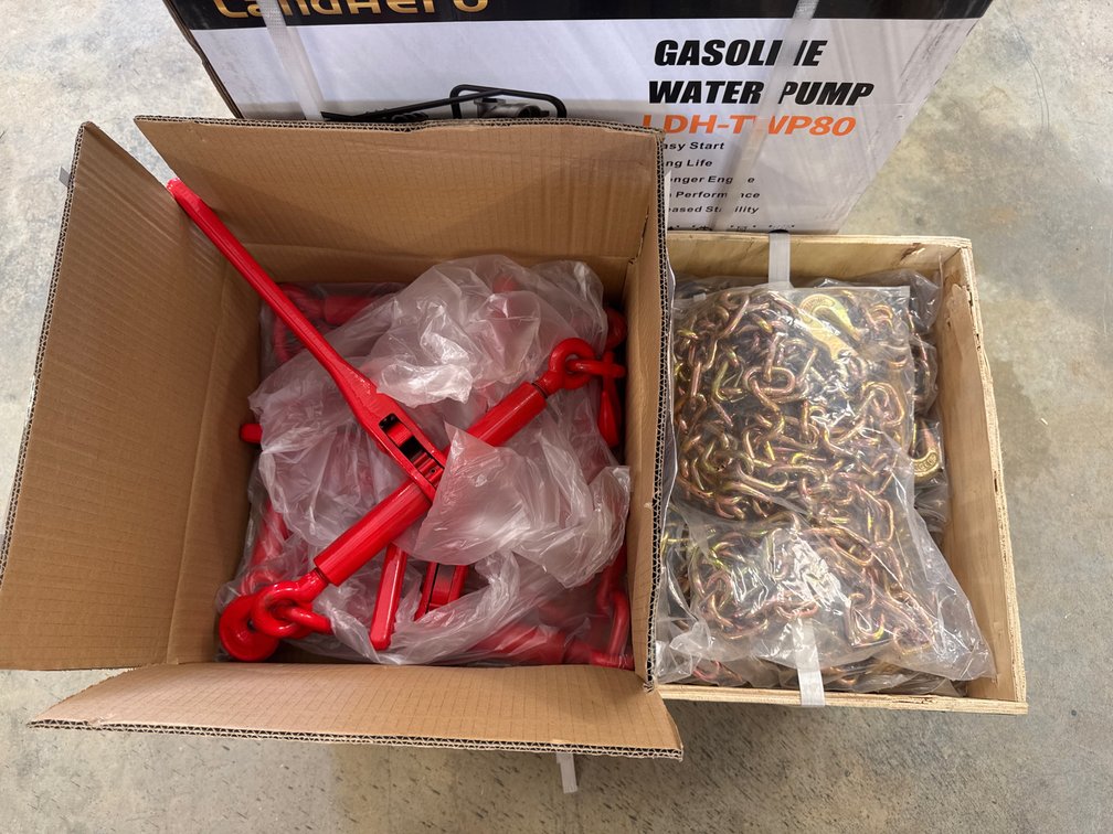 Qty. 5 - 5/16 RATCHET BINDERS AND CHAINS