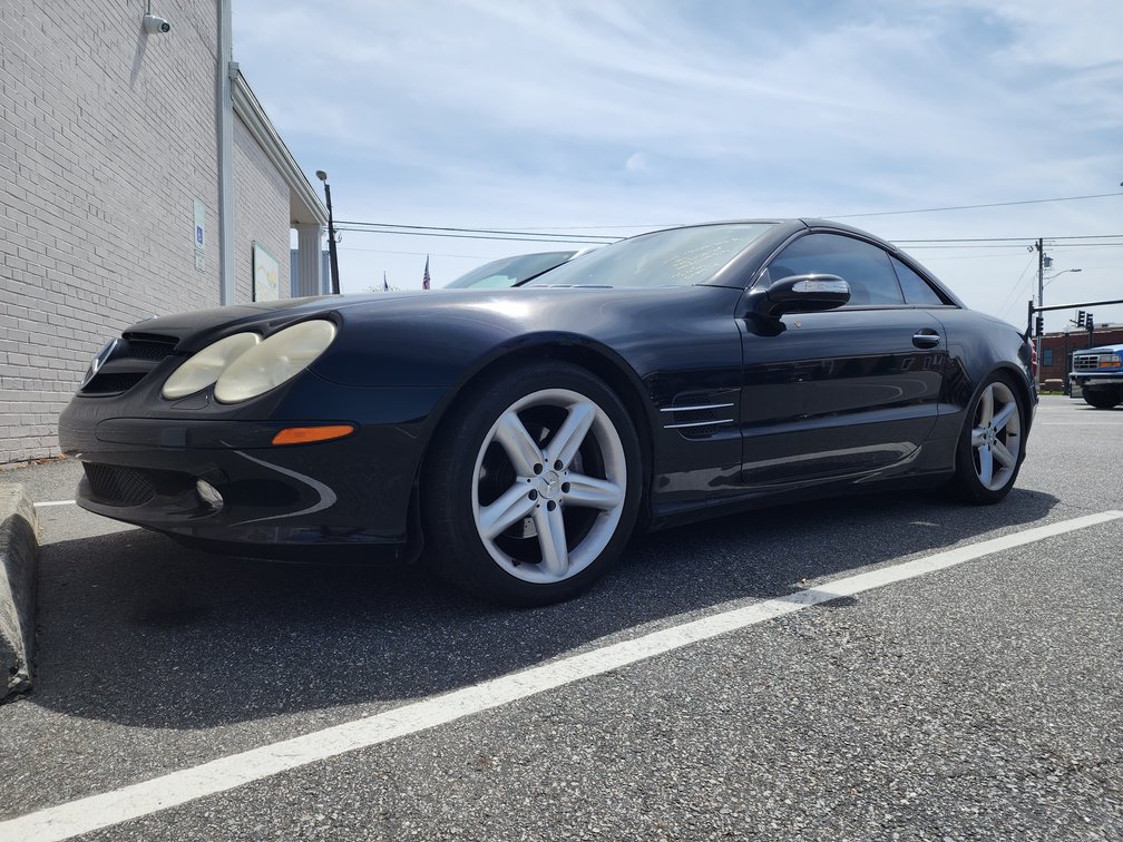 Drop Top In A Benz