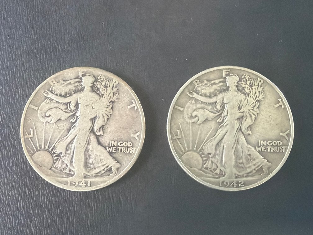 US Walking Liberty Half Dollars