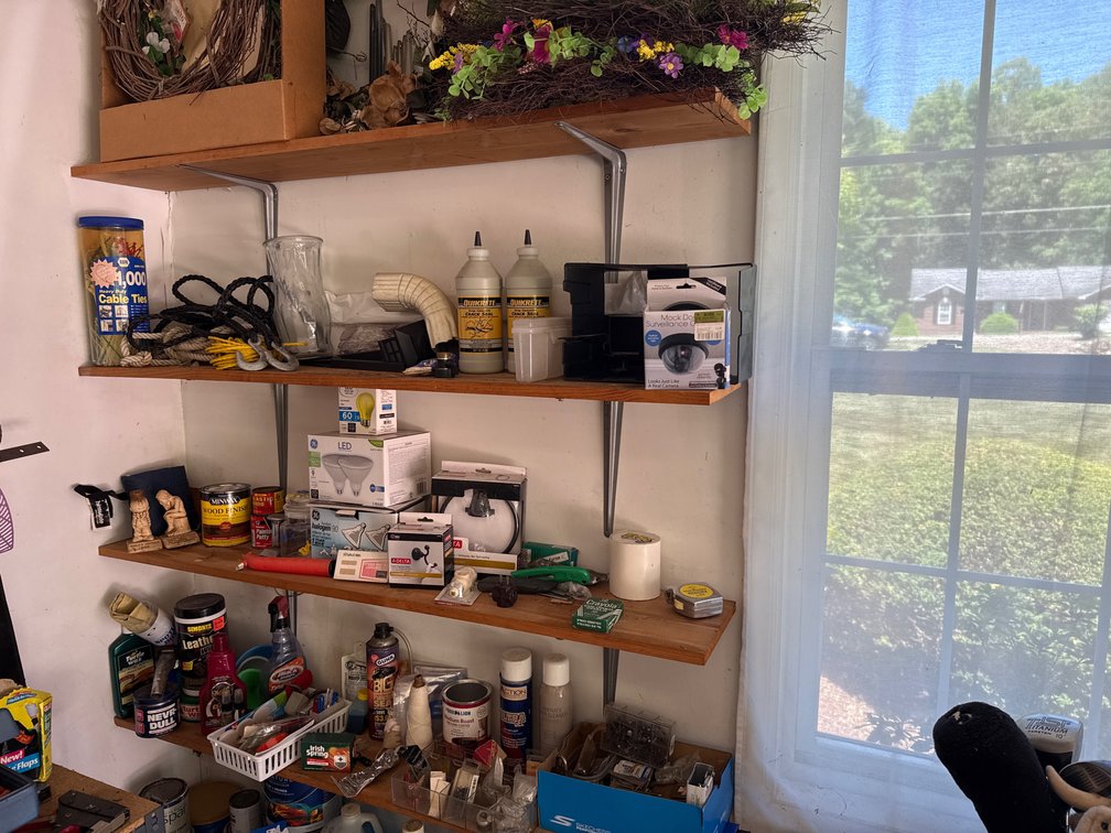 Garage Shelf Contents
