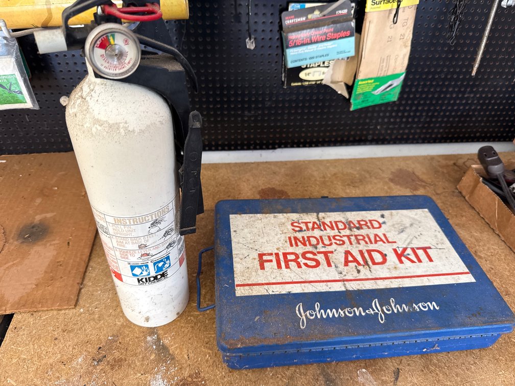 First Aid Kit and Fire Extinguisher