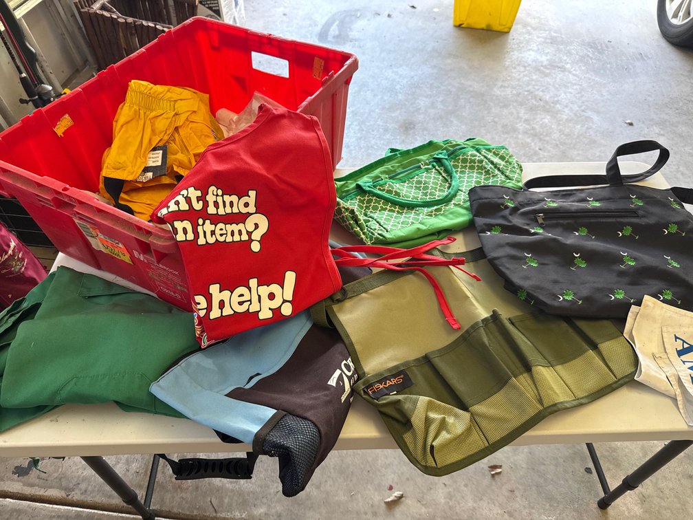 Bin Of Bags/Aprons
