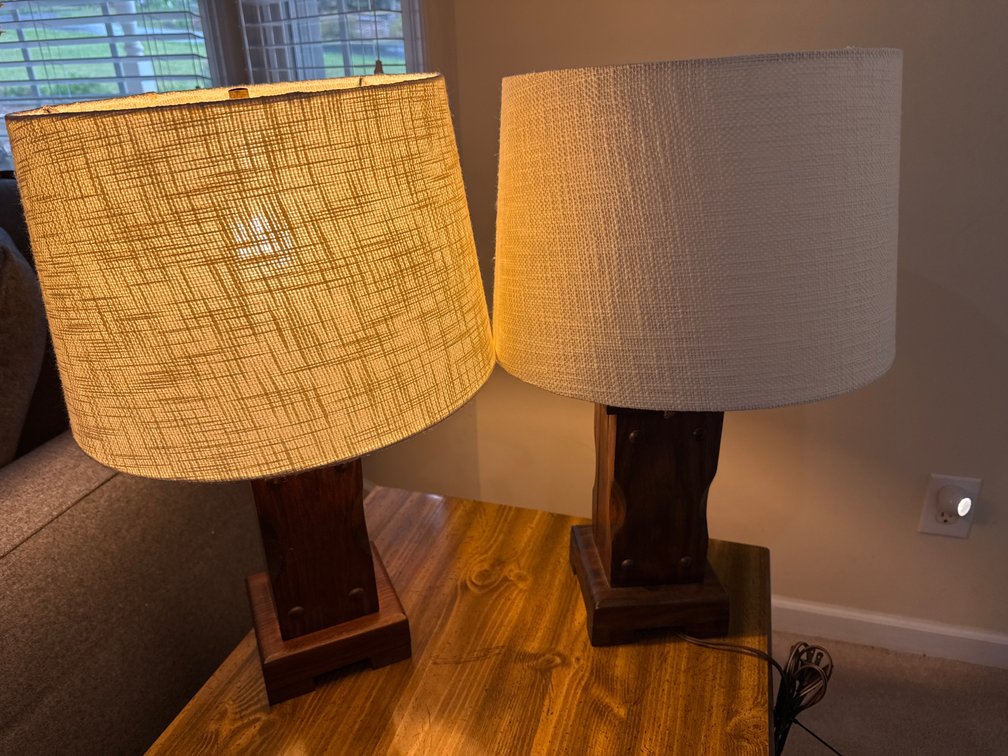 Rustic Wooden Table Lamps