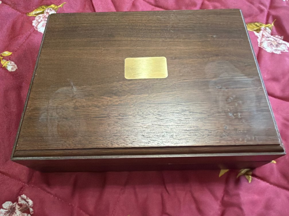 Wooden Coin and Ingot Display Box