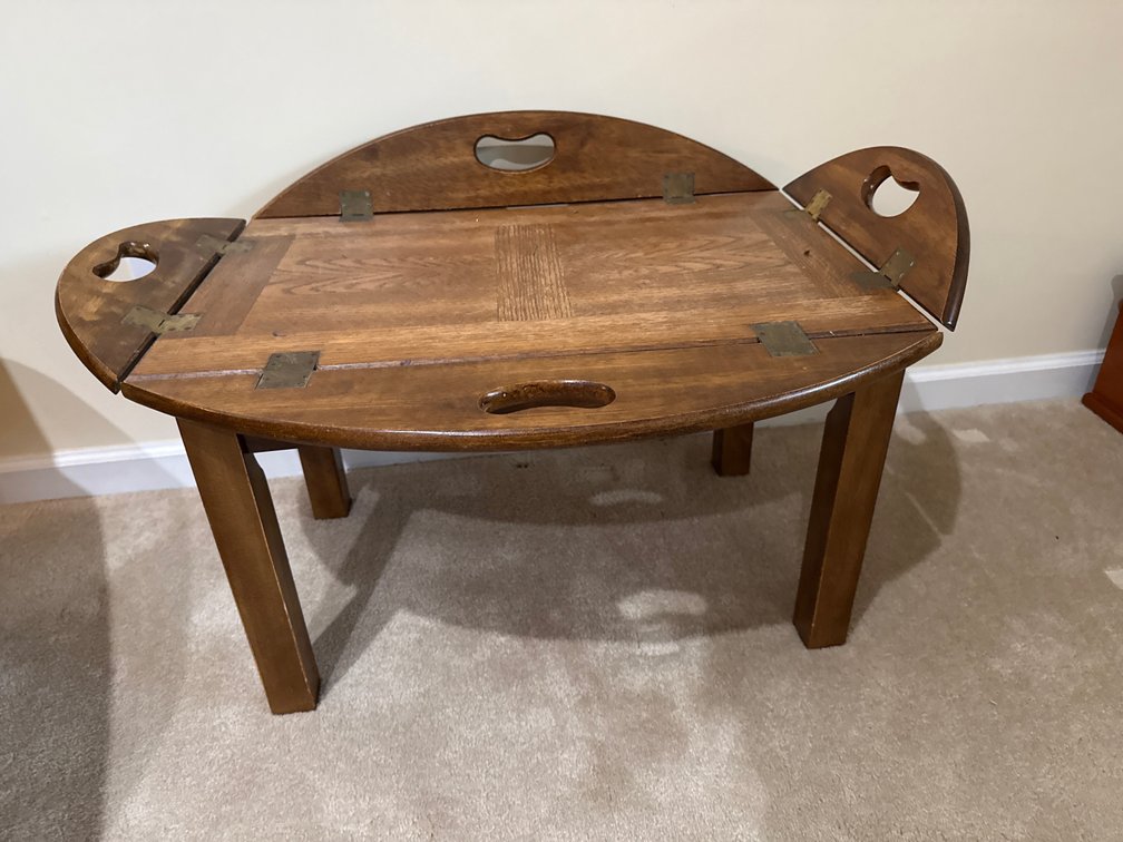 Wooden Butler's Tray Coffee Table