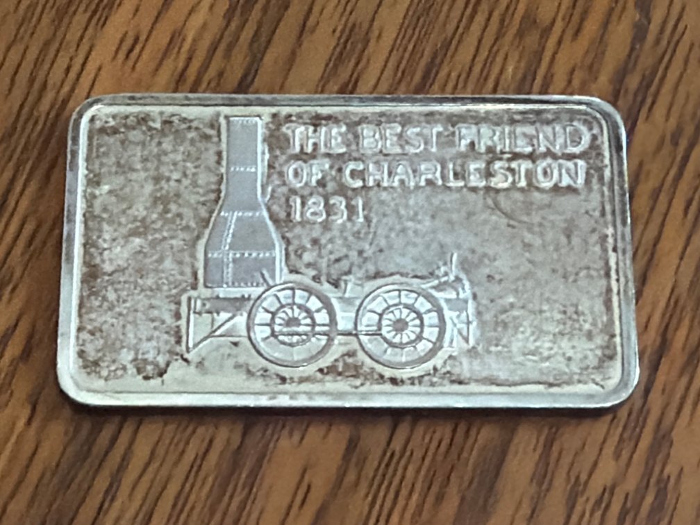 .925 Silver The Lincoln Mint Great Locomotives Silver Ingot & Card