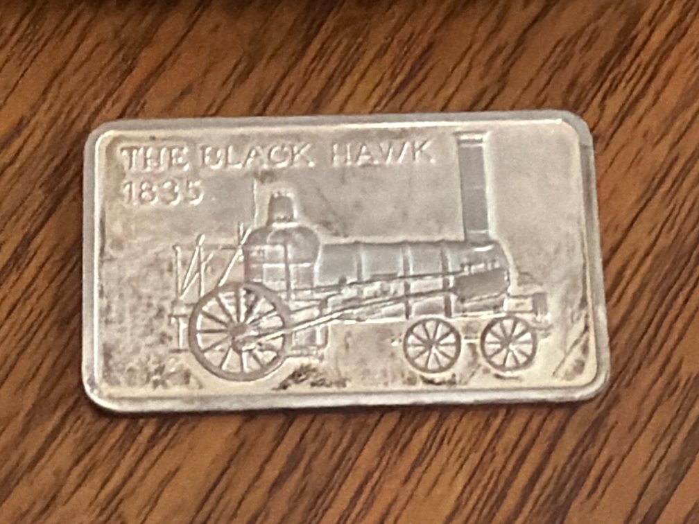.925 Silver The Lincoln Mint The Black Hawk 1835 Ingot & Card