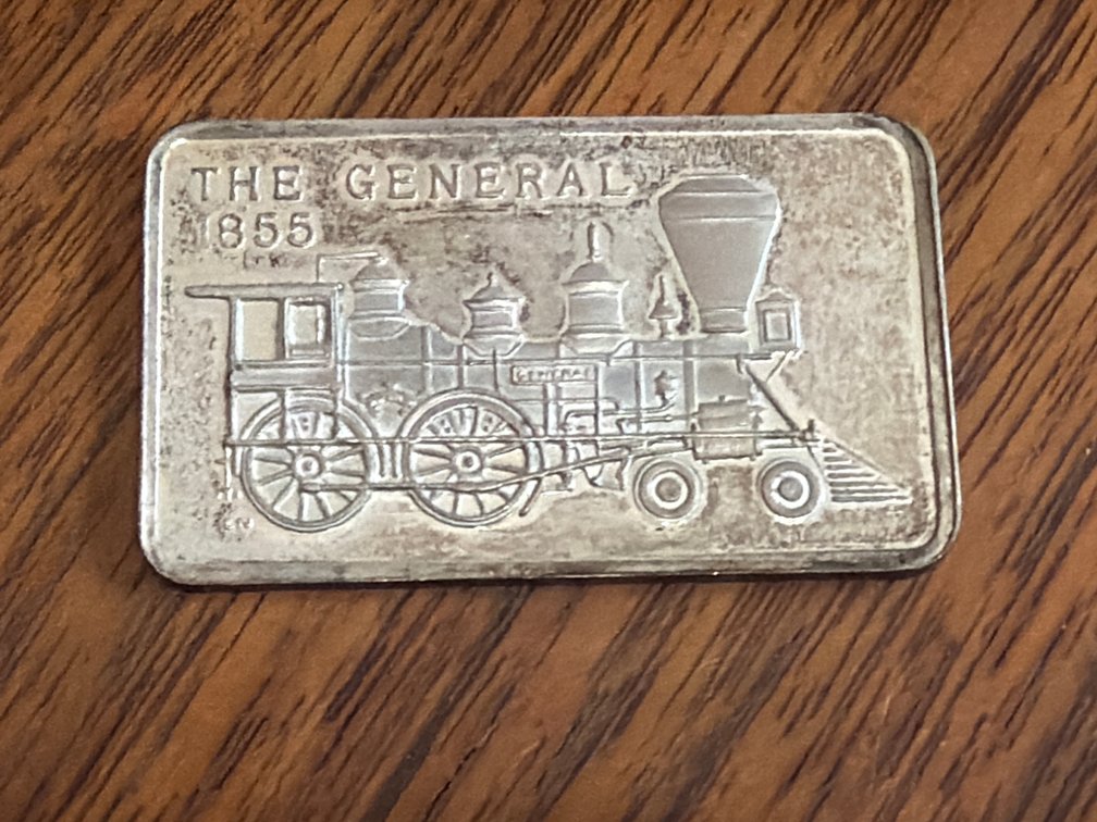 .925 Silver The Lincoln Mint The General Commemorative Art Bar