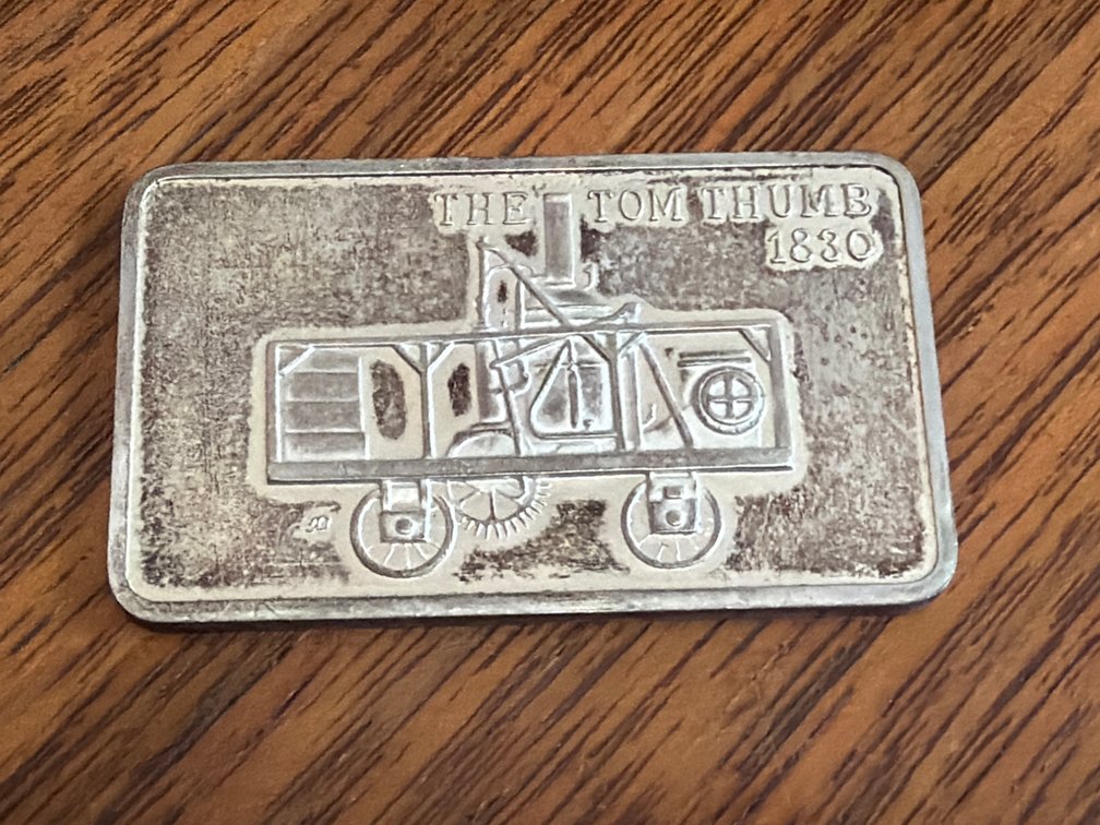 .925 Silver The Lincoln Mint The Tom Thumb 1830 Commemorative Ingot