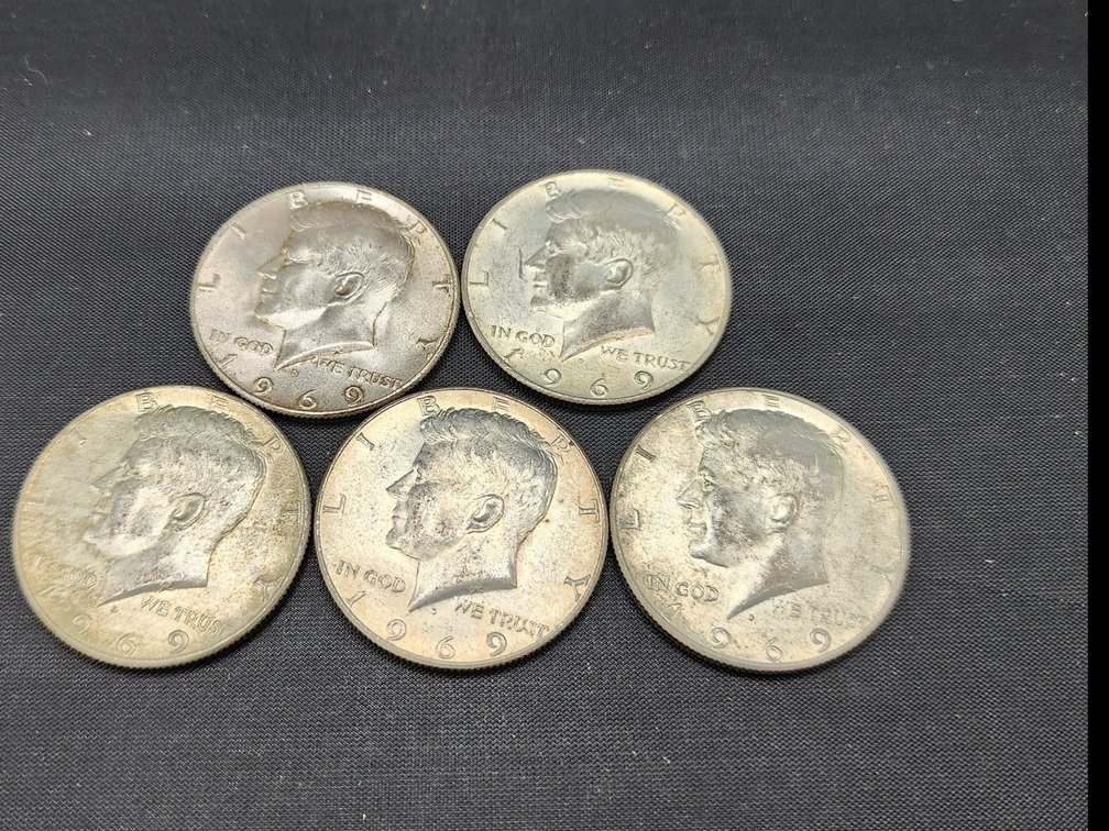 1969 Kennedy Half Dollars