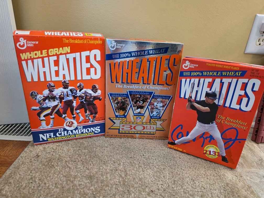 Vintage Wheaties Cereal Boxes