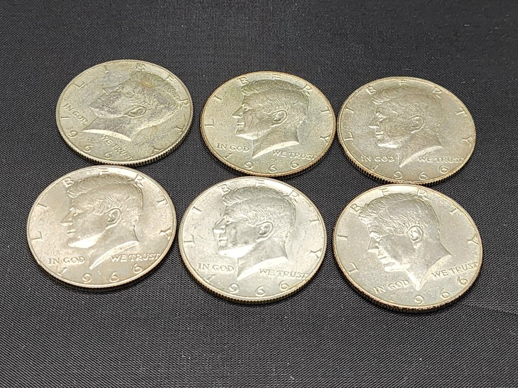 1966 Kennedy Half Dollars