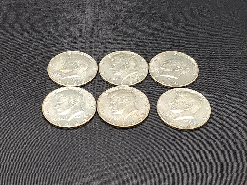 1966 Kennedy Half Dollars