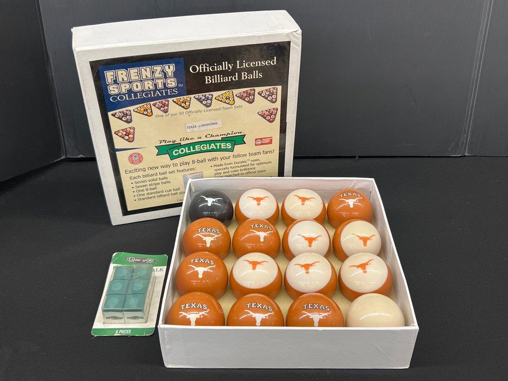 Texas Longhorns Billiard Ball Set