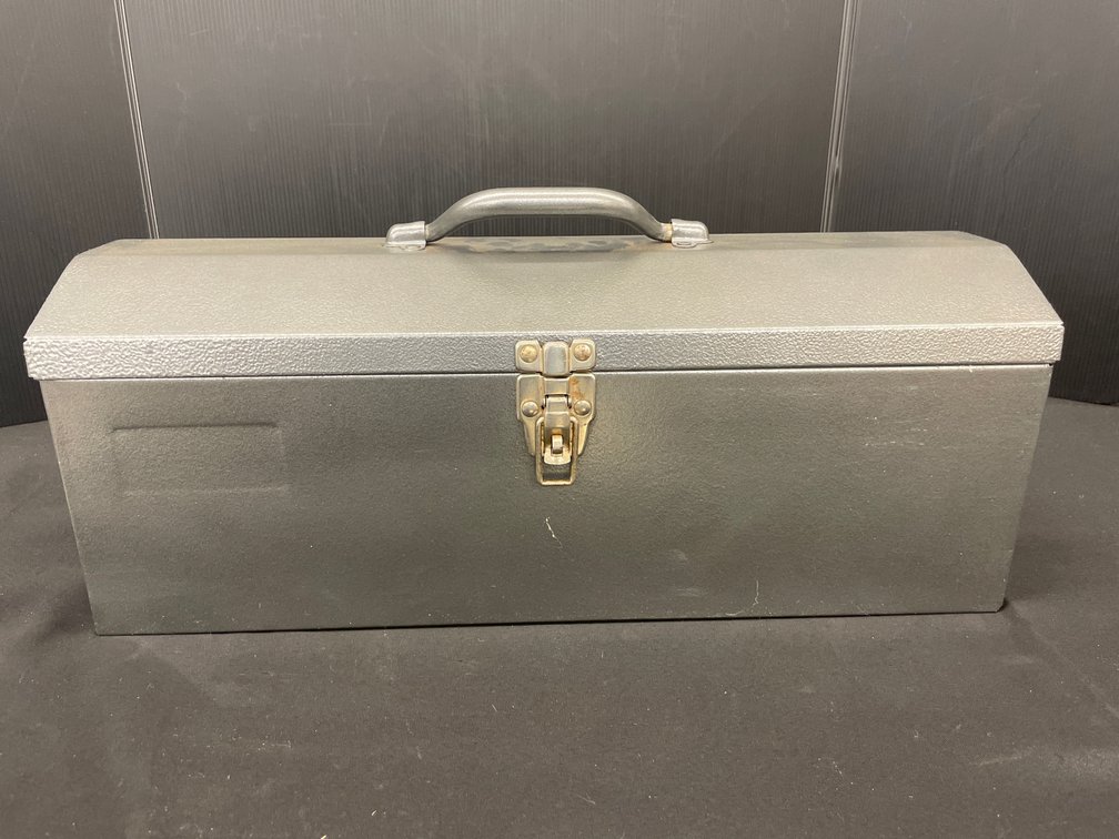 Metal Toolbox and Assorted Hand Tools
