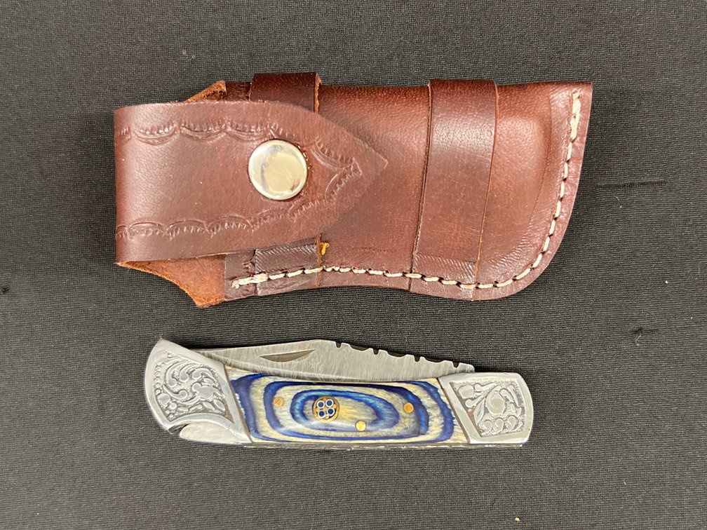 Damascus Steel Folding Knife