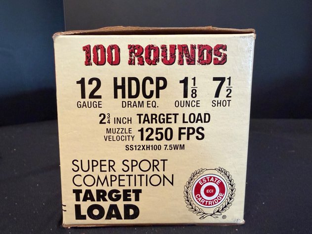 Image for Estate Cartridge 12 Gauge Target Load Ammunition - 100 Rounds