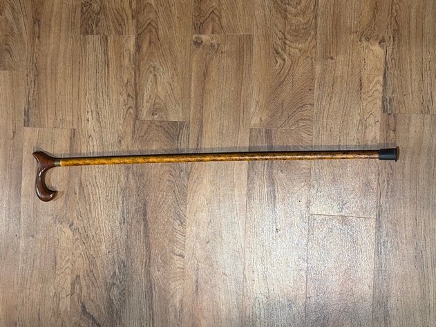 Image for Wooden Walking Cane with Derby Handle