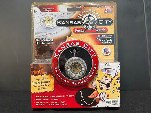 Image for The American Historic Society Kansas City Railroad Pocket Watch