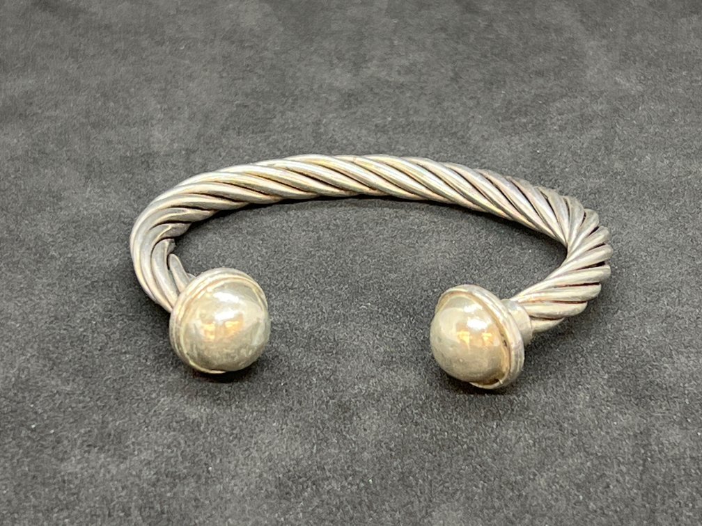Sterling Silver Twisted Cable Cuff Bracelet