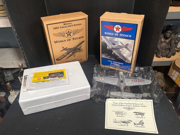 Image for ERTL Texaco Die-Cast Airplane Banks