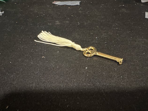 Image for Decorative Gold-Tone Barrel Key