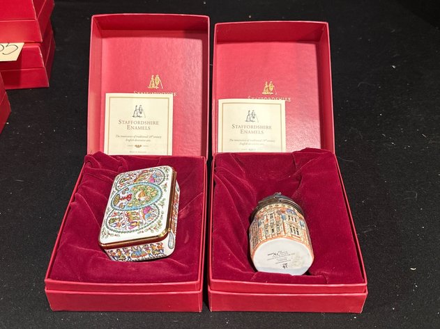 Image for Staffordshire Enamels Trinket Boxes