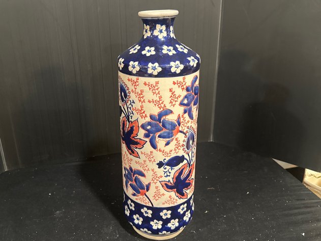 Image for Imari-Style Floral Ceramic Vase