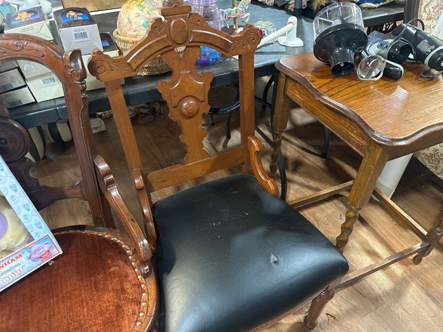 Image for Victorian Eastlake Style Carved Wood Chair