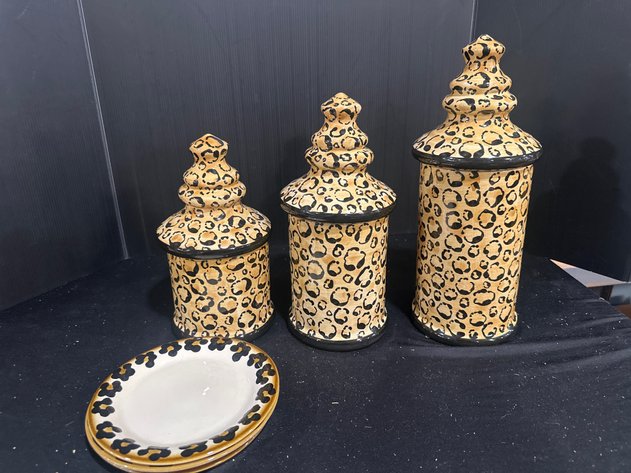 Image for Laurie Gates & Brass Key Animal Print Ceramics