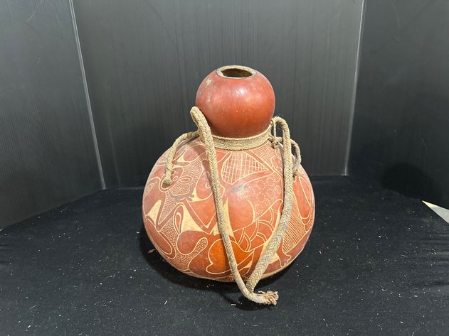 Image for Handcrafted Tanzanian Carved Gourd Vessel