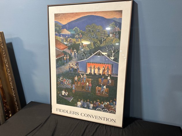 Image for Framed Lenore De Pree Fiddlers Convention Poster