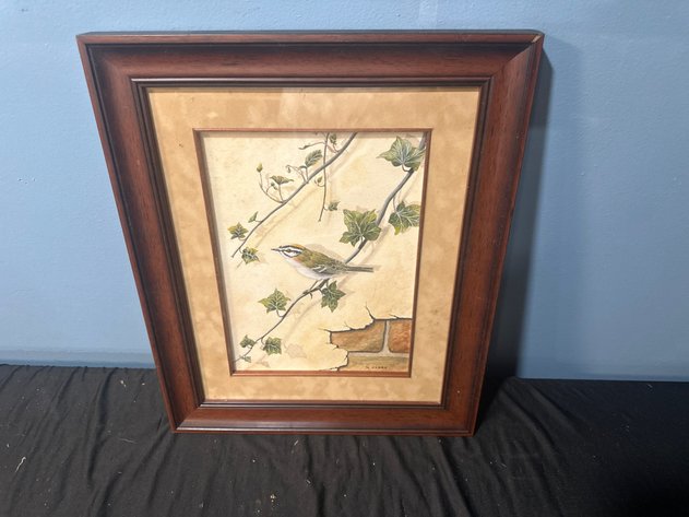 Image for Framed N. Cloke Bird Artwork