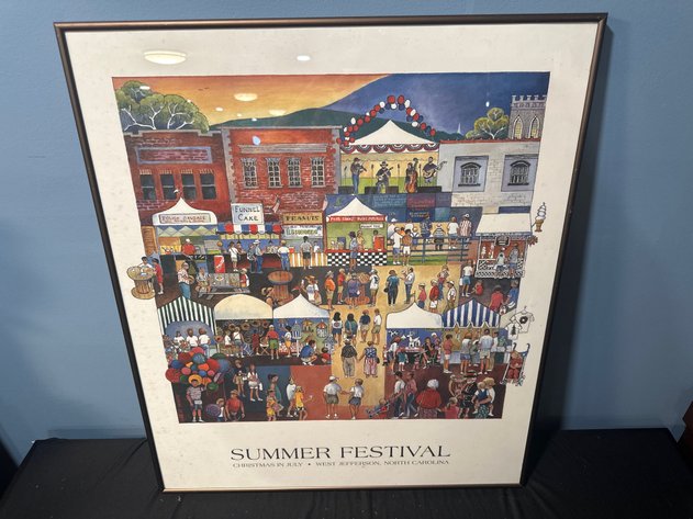 Image for Framed West Jefferson Summer Festival Poster