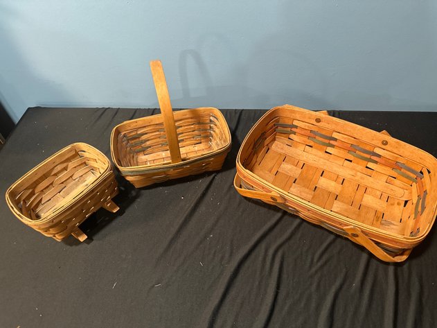 Image for Longaberger Handwoven Wood Splint Baskets