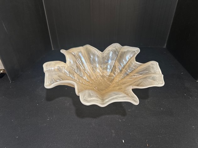 Image for Marbled Slag Glass Ruffled Shade