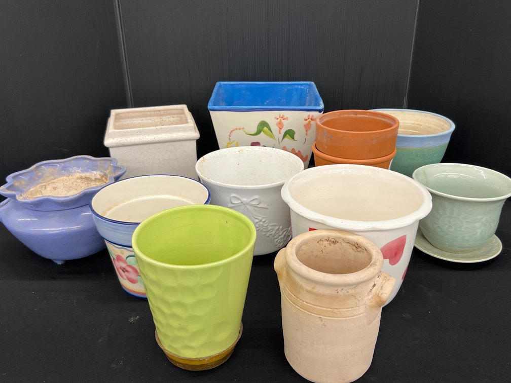 Assorted Ceramic/Terracotta Planters