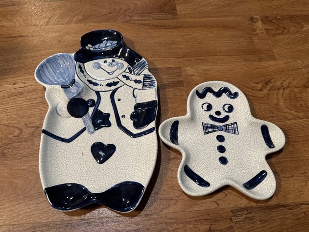 Image for Crackle Glaze Ceramic Holiday Dishes