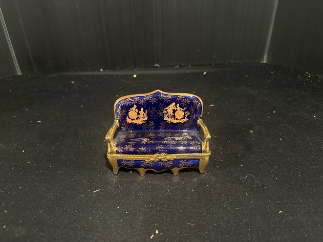 Image for Porcelain Settee Trinket Box