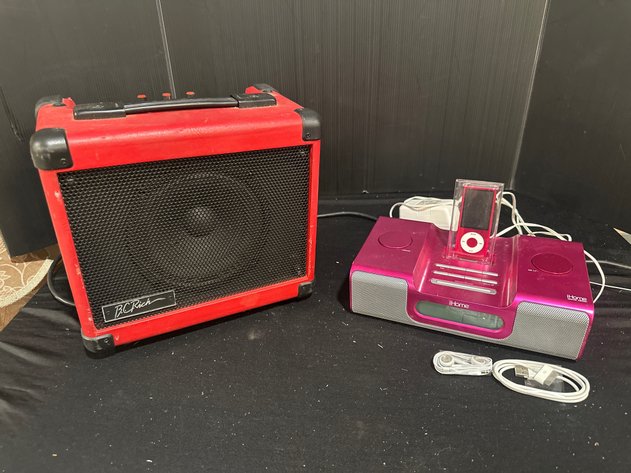 Image for B.C. Rich Amplifier, iHome Dock & Apple iPod Nano