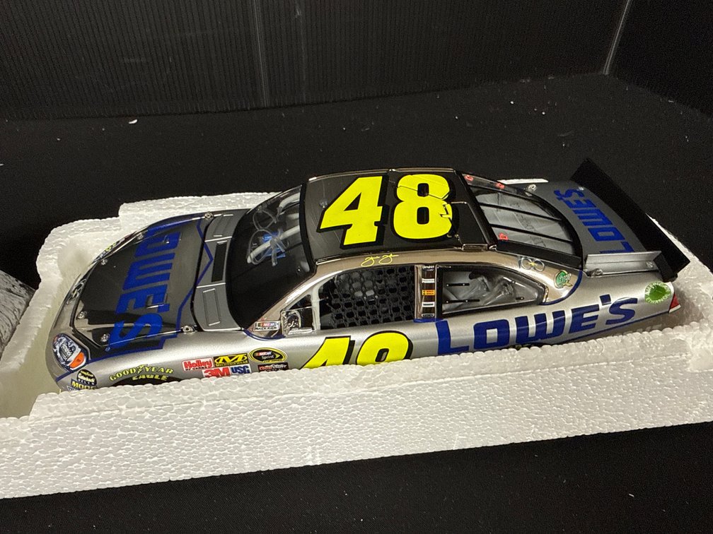 Jimmie Johnson #48 Autographed Chrome 1:24 Diecast