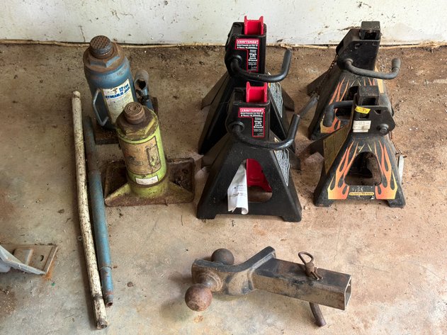 Image for Craftsman Jack Stands, Sears 12-Ton Bottle Jacks & Hitch Mount
