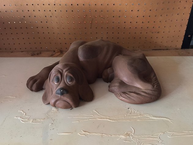 Image for Ceramic Hound Figurine