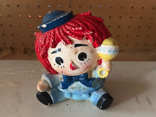 Image for Ceramic Raggedy Andy Planter