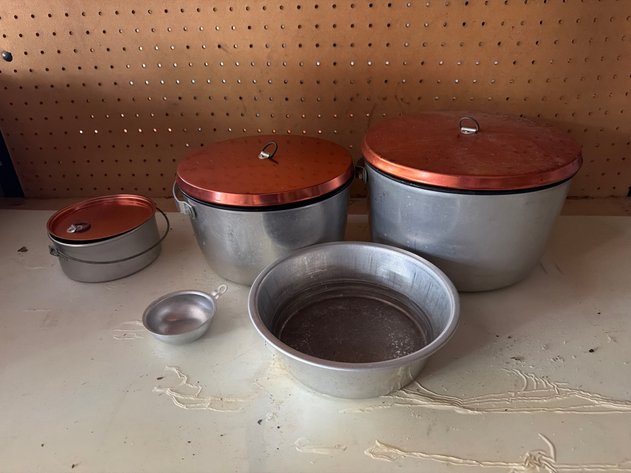 Image for Vintage Aluminum Camping Cookware Set