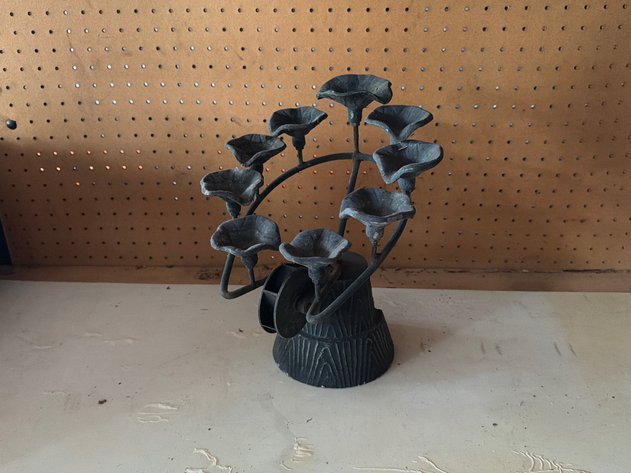 Image for Cast Metal Multi-Arm Floral Candelabra
