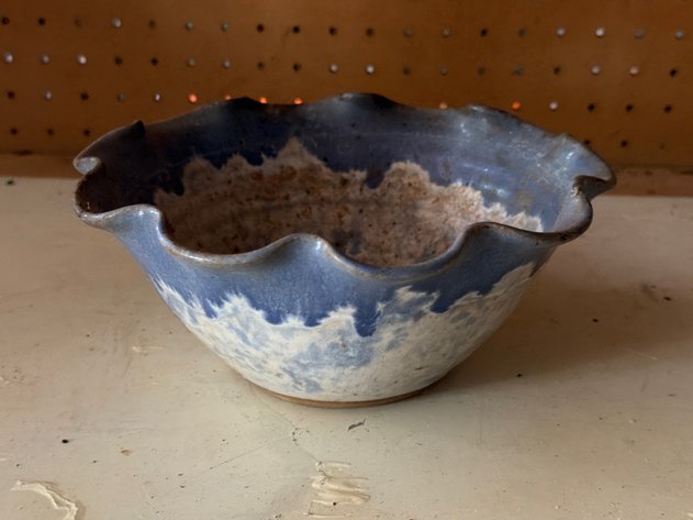 Image for Jerry Ray Seagrove NC Fluted Studio Pottery Bowl