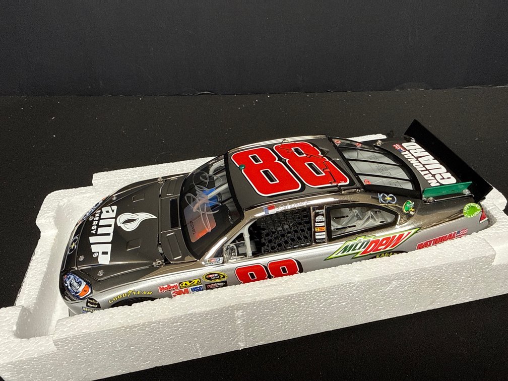 Autographed Dale Earnhardt Jr. #88 Chrome 1:24 Die-Cast
