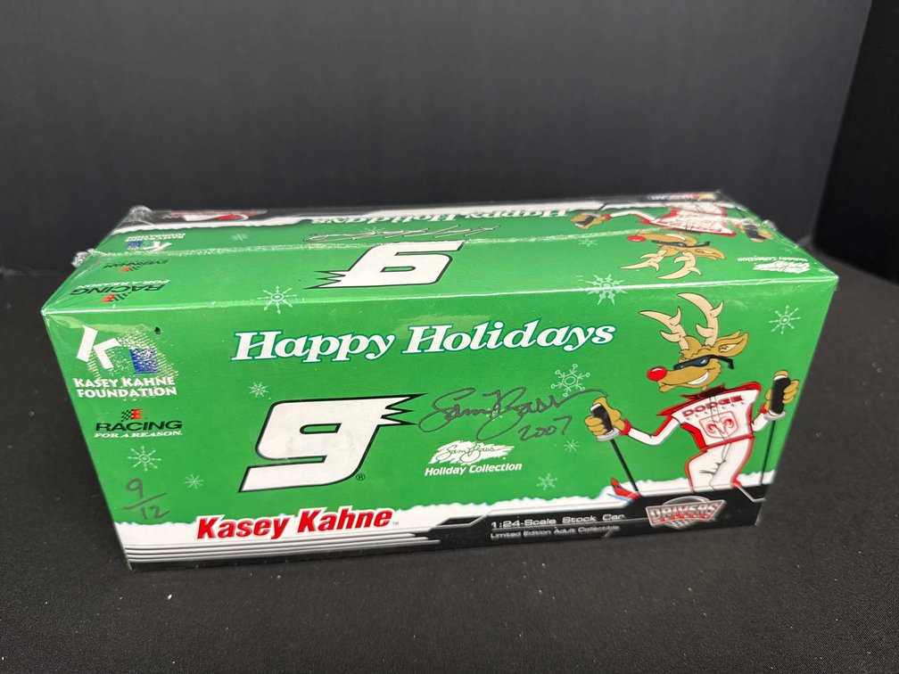 Sam Bass Signed Kasey Kahne #9 1:24 Diecast Car