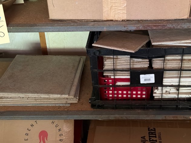Image for Ceramic Square Flooring Tiles and Crate